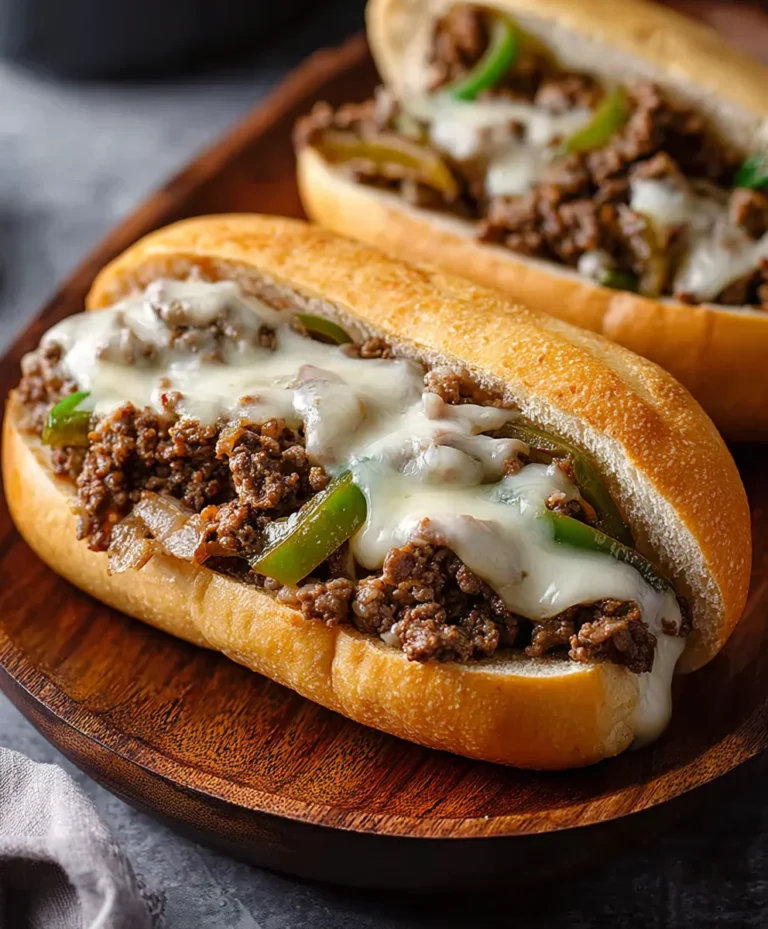 Ground Beef Philly Cheesesteak Recipe – Easy & Delicious