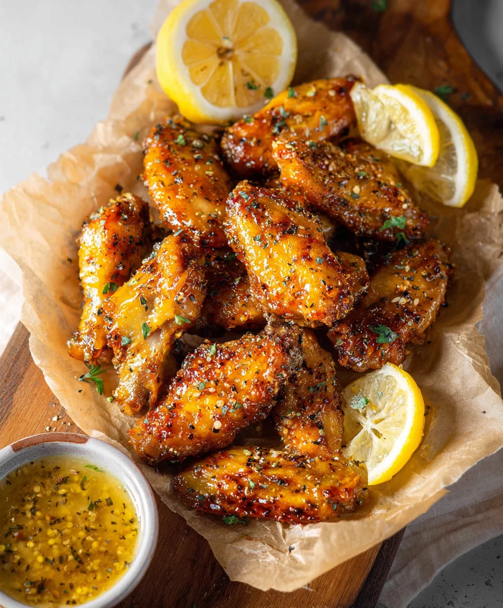 Honey Lemon Pepper Beef Wings - Easy Recipe