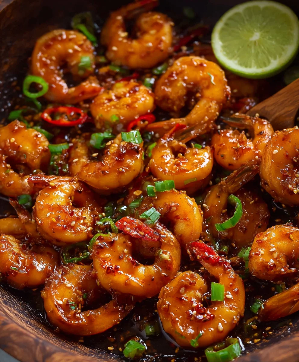 Spicy Chilli Garlic Prawns - Quick & Easy Recipe