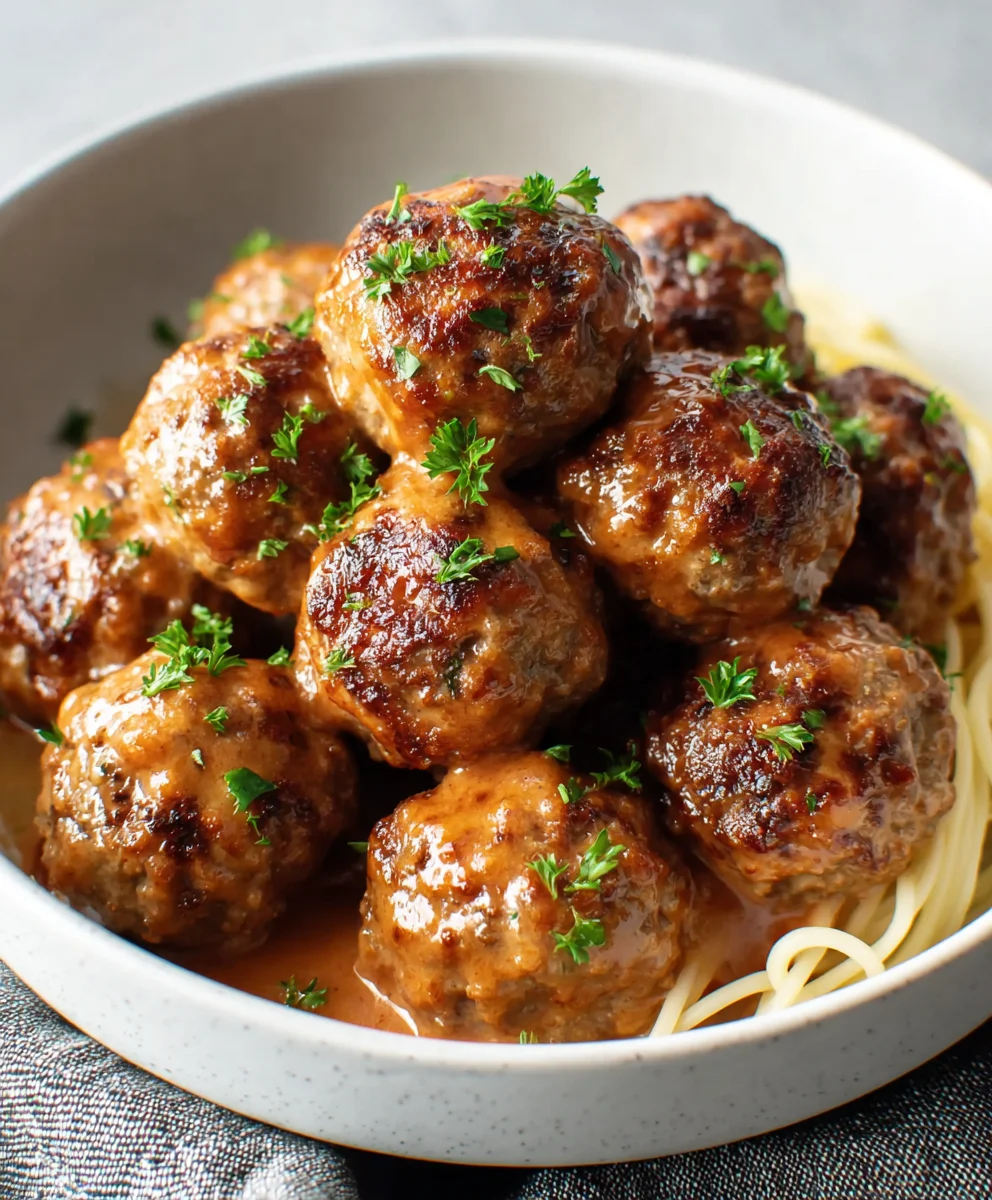Beef and Apple Meatballs - Sweet Savory Flavor