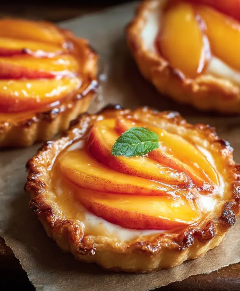 Summer Peach Cream Cheese Tarts Recipe