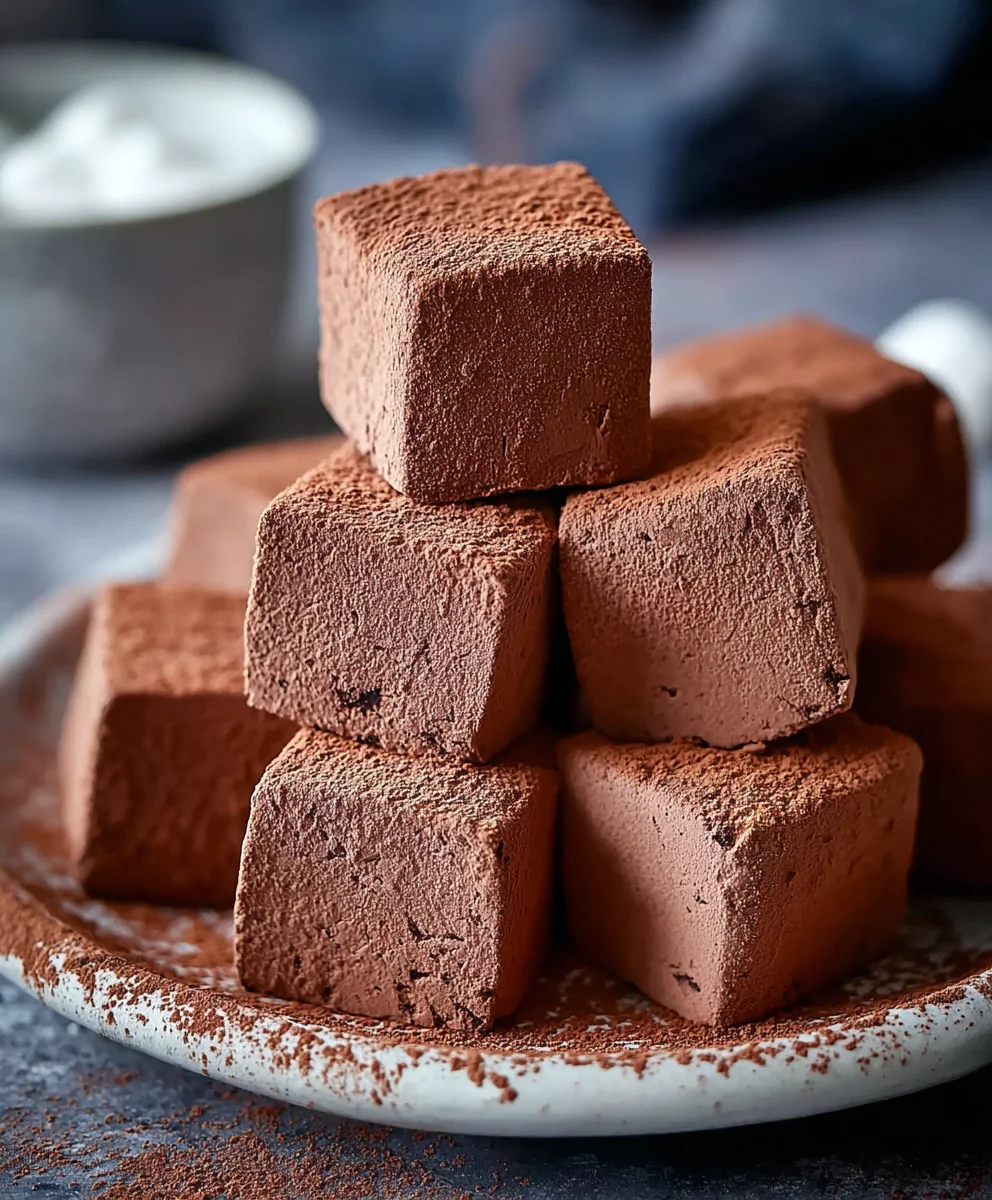 Decadent Chocolate Marshmallows-Easy Homemade Treat
