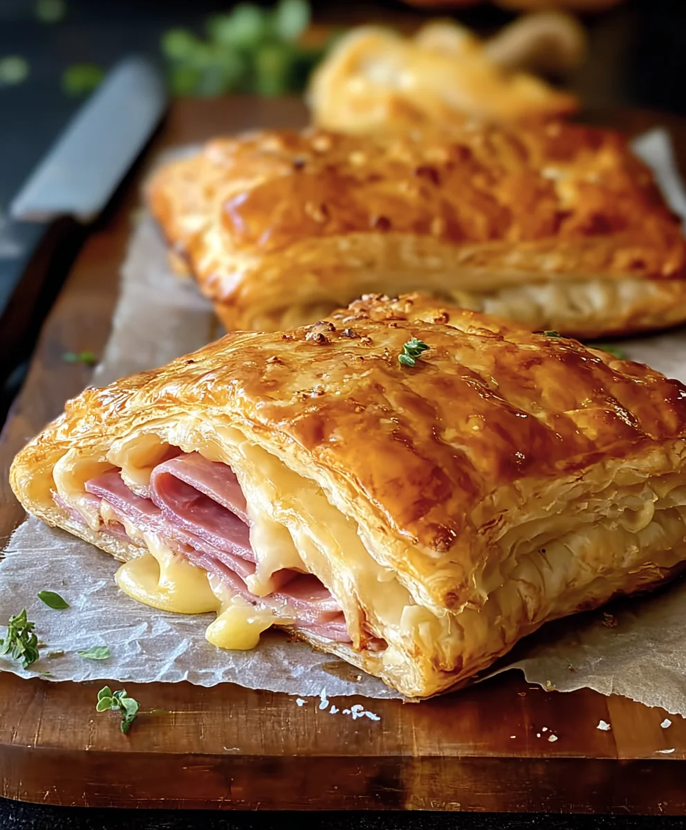 Beef Beef Ham Cheese Puff Pastry Bites - Easy Appetizer