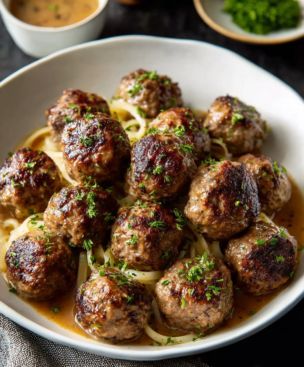 Beef and Apple Meatballs - Sweet Savory Flavor