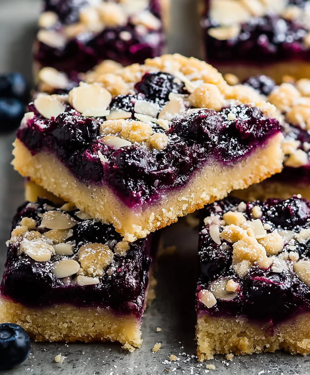 Blueberry Pie Cookie Bars-Easy Homemade Treat