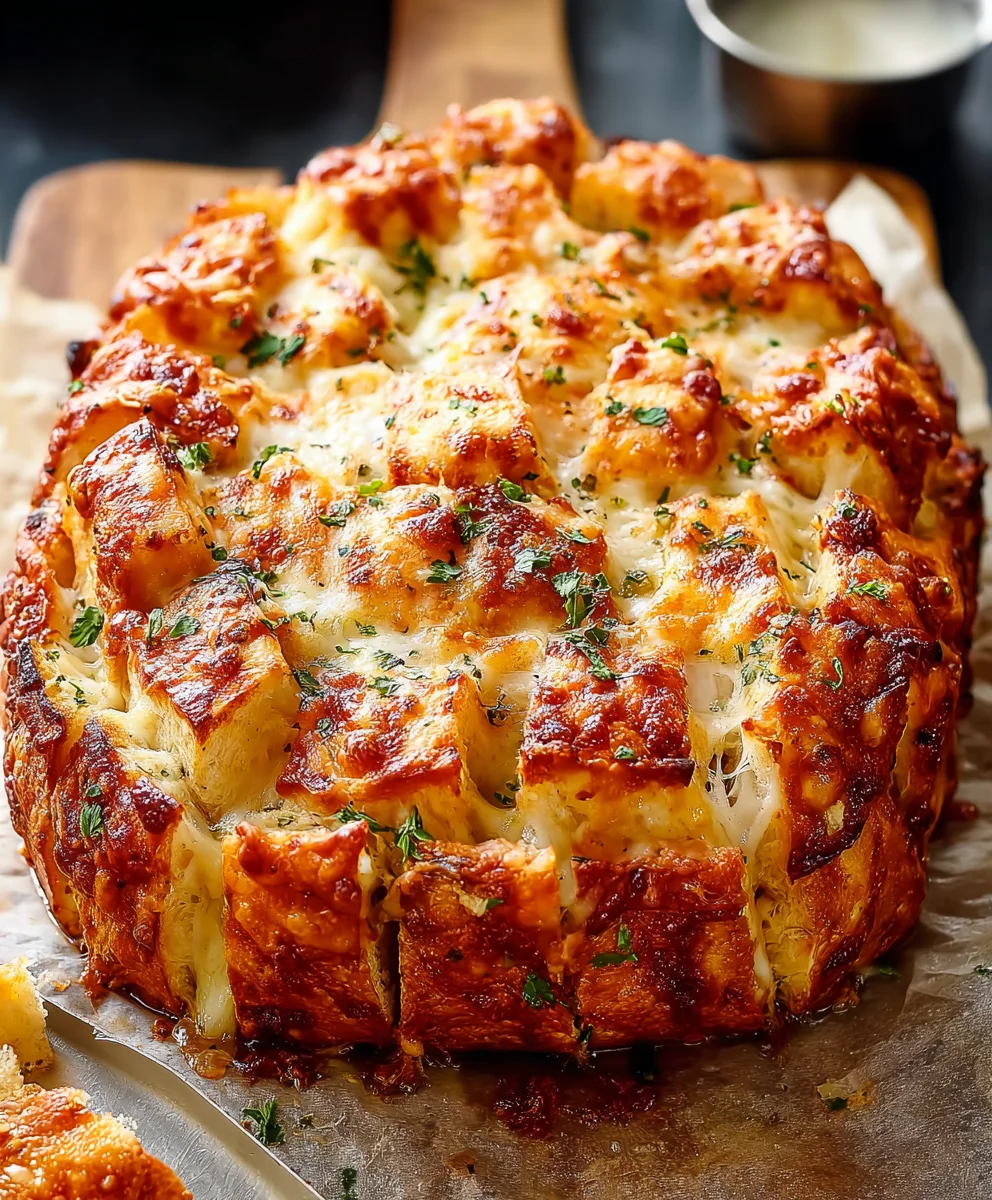 Cheesy Pull Apart Pizza Bread-Easy Family Favorite