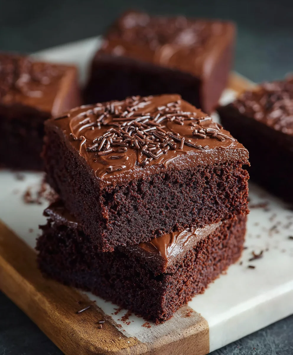 Old School Chocolate Traybake - Easy Classic Comfort Cake