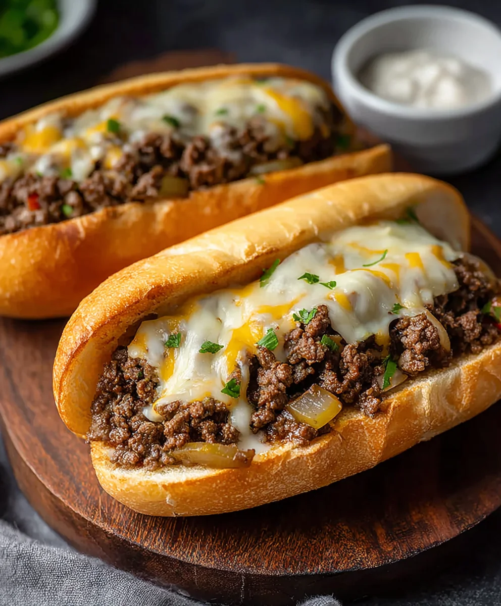 Ground Beef Philly Cheesesteak Recipe - Easy & Delicious