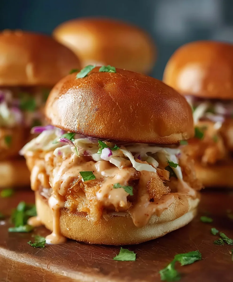 Easy Bang Bang Chicken Sliders Recipe - Quick & Delicious