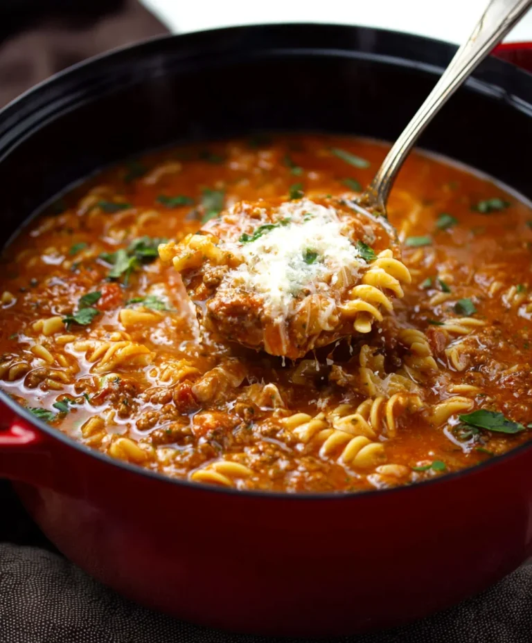 Easy Lasagna Soup Recipe – Hearty Beef Dinner