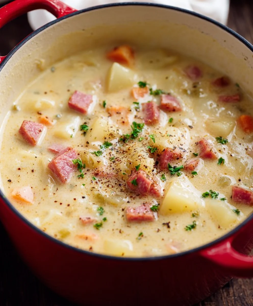 Easy Comforting Beef Beef Ham Potato Soup