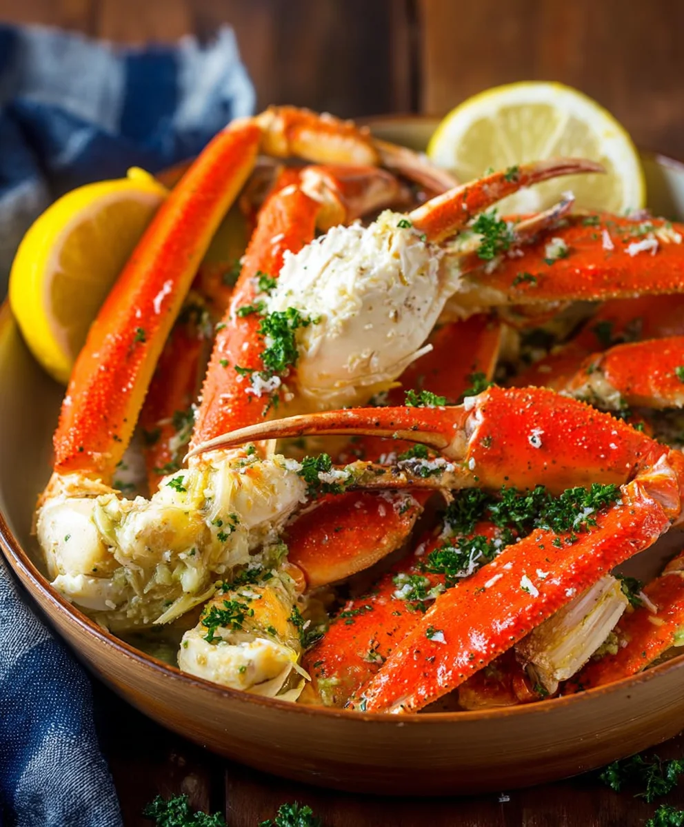 Garlic Butter Crab Legs - Easy Seafood Dinner Recipe