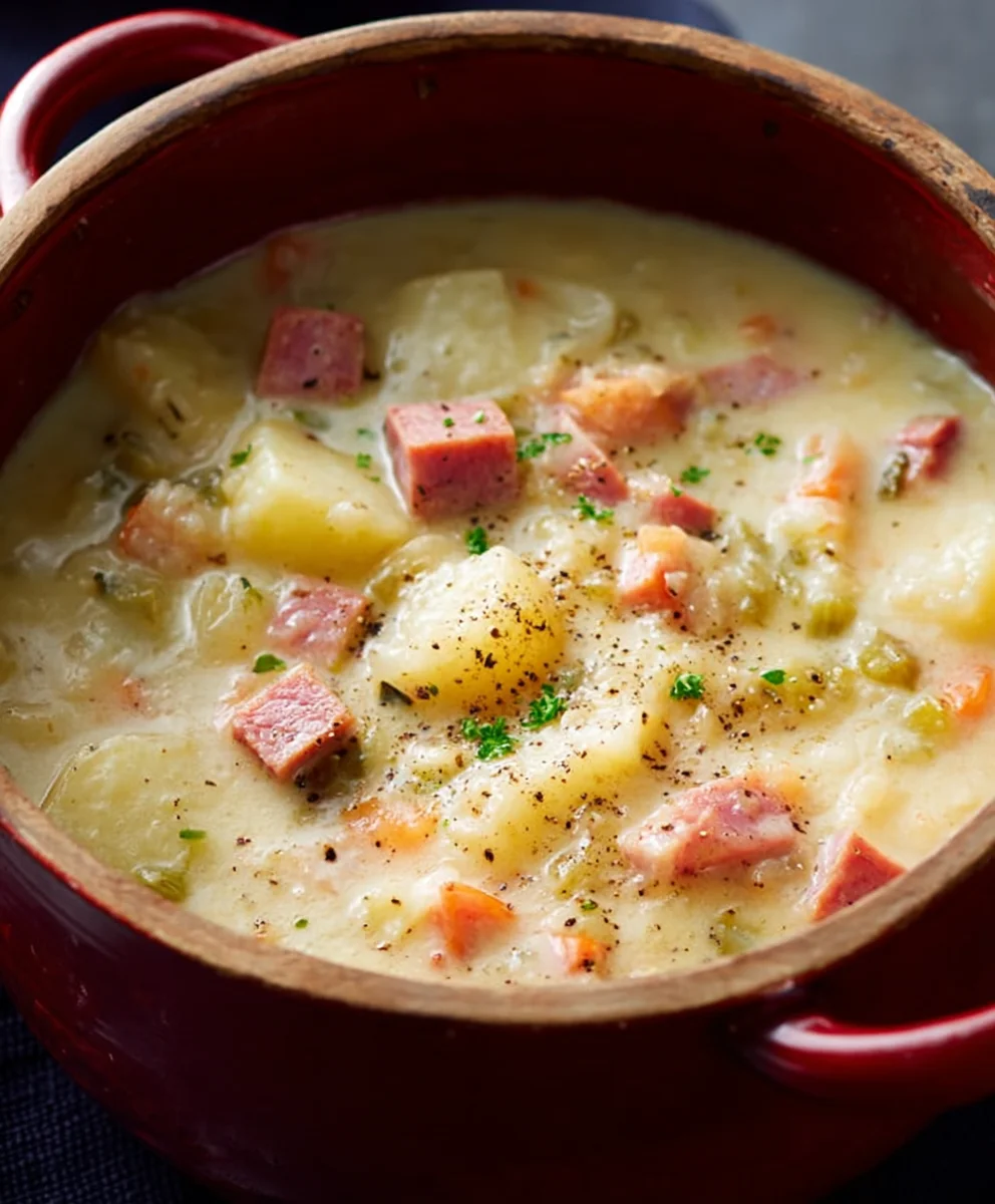 Easy Comforting Beef Beef Ham Potato Soup