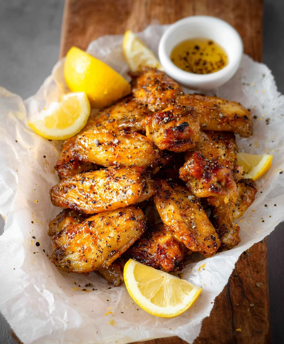 Honey Lemon Pepper Beef Wings - Easy Recipe