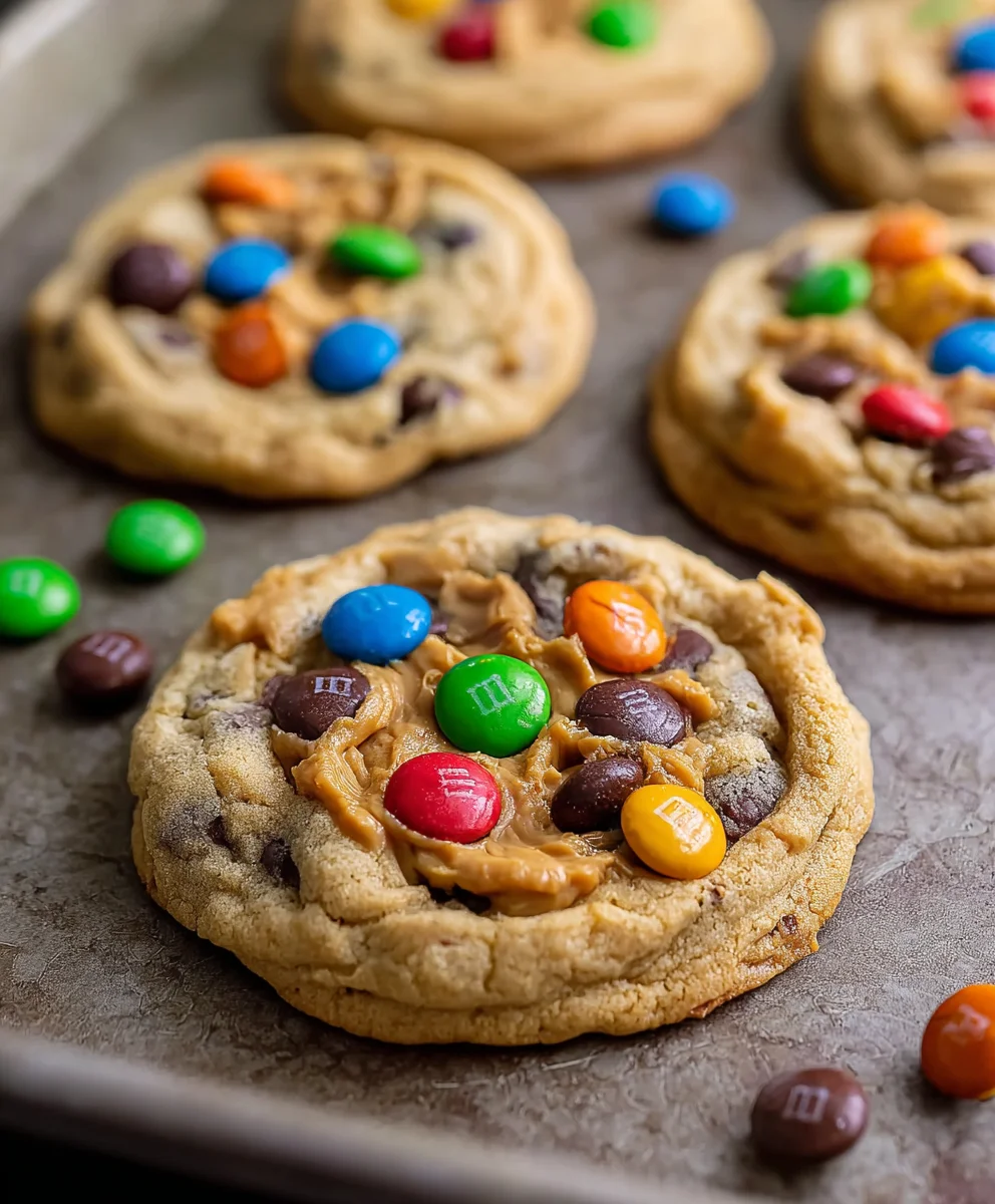Peanut Butter M&M Cookies-Best Recipe Ever