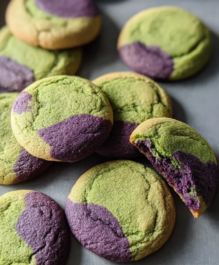 Matcha Ube Cookies-Vibrant Flavor Fusion
