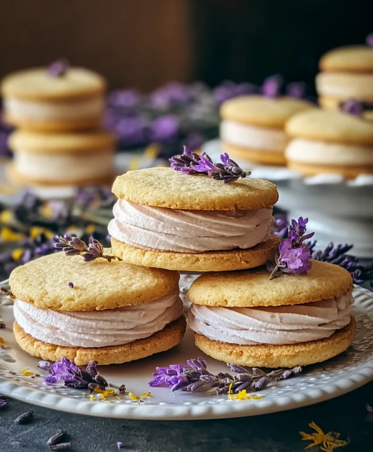 Lemon Lavender Sandwich Cookies Recipe