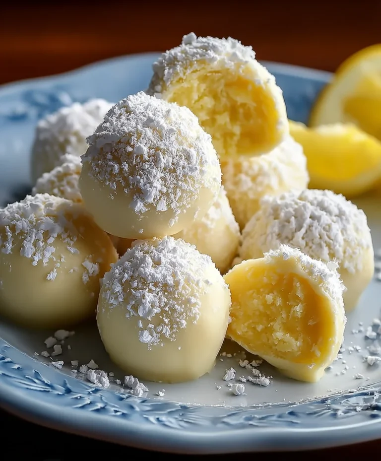 Zesty Lemon Truffles – Easy No-Bake Sweet Treat
