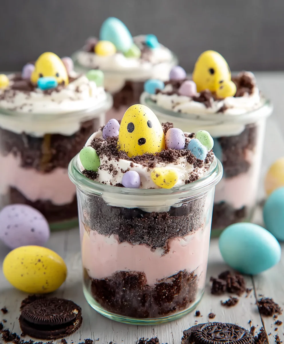 Easter Dirt Cups-Easy Fun Dessert Treat