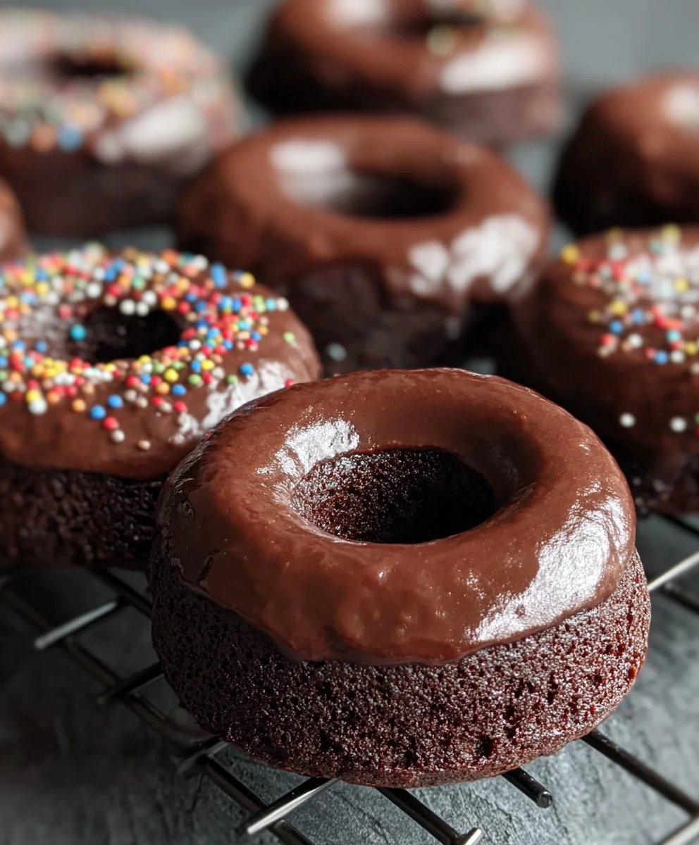 Decadent Chocolate Baked Donuts-Easy Homemade Treat