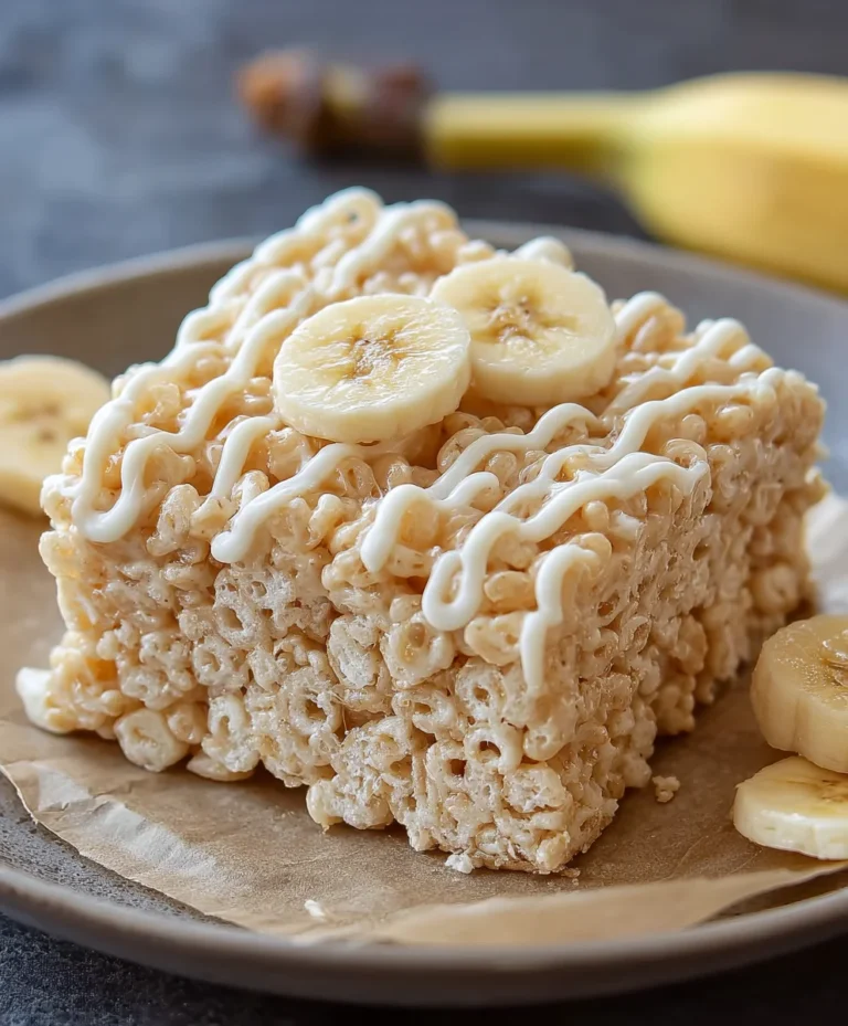 Banana Pudding Rice Krispie Treats Recipe
