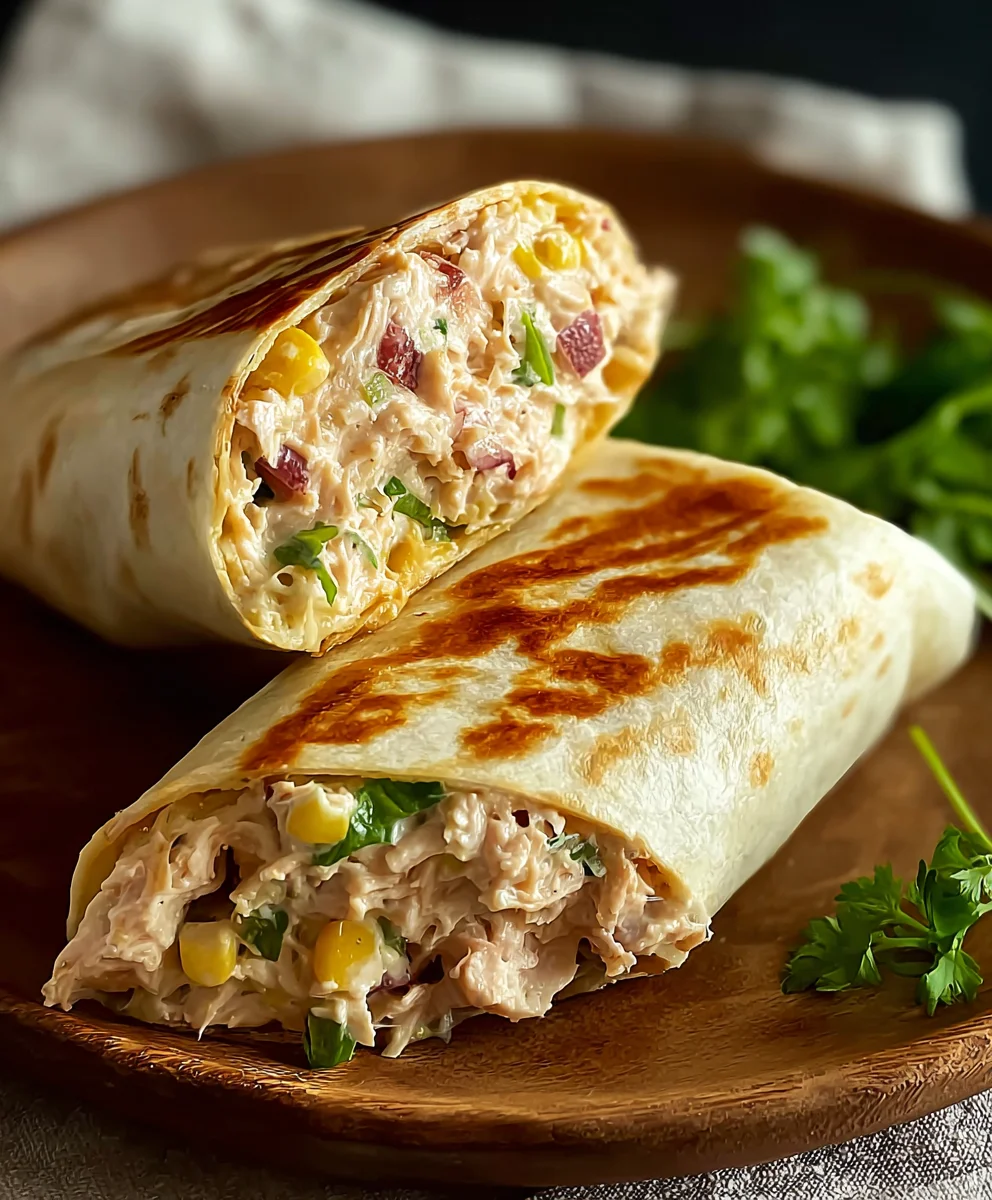 Quick Tuna Melt Wrap Recipe Easy Delicious