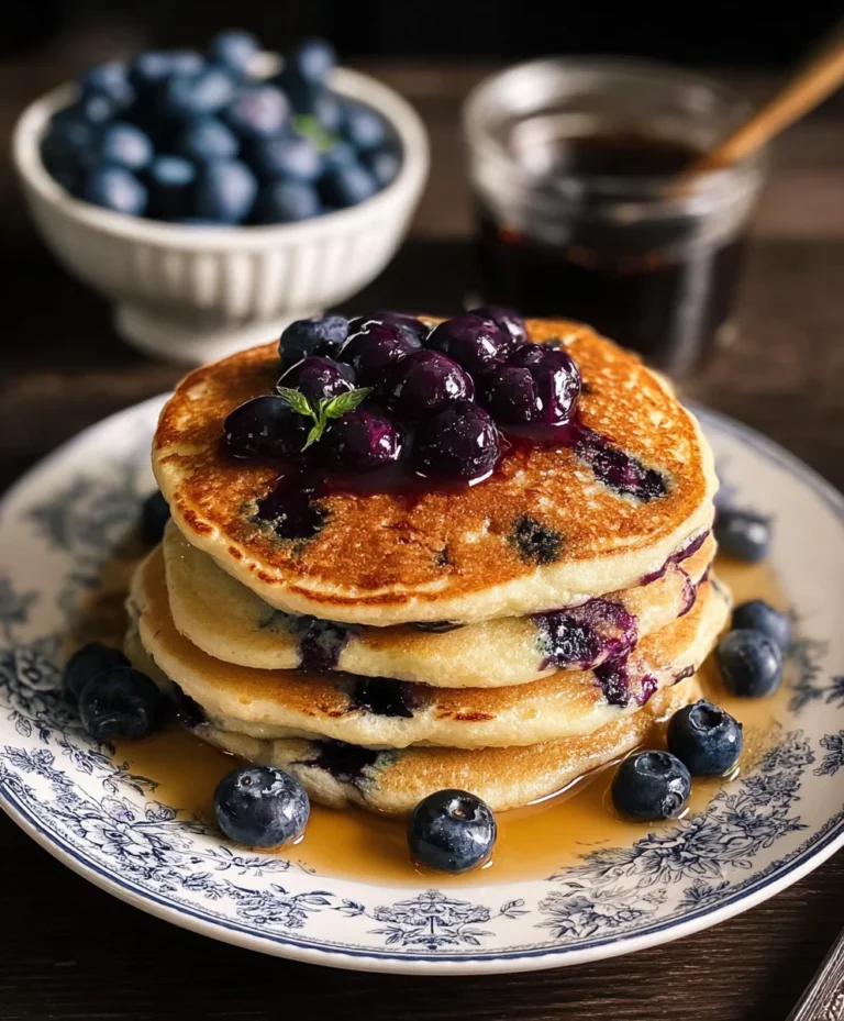 Easy Blueberry Pancakes-Fluffy & Delicious Breakfast Treat