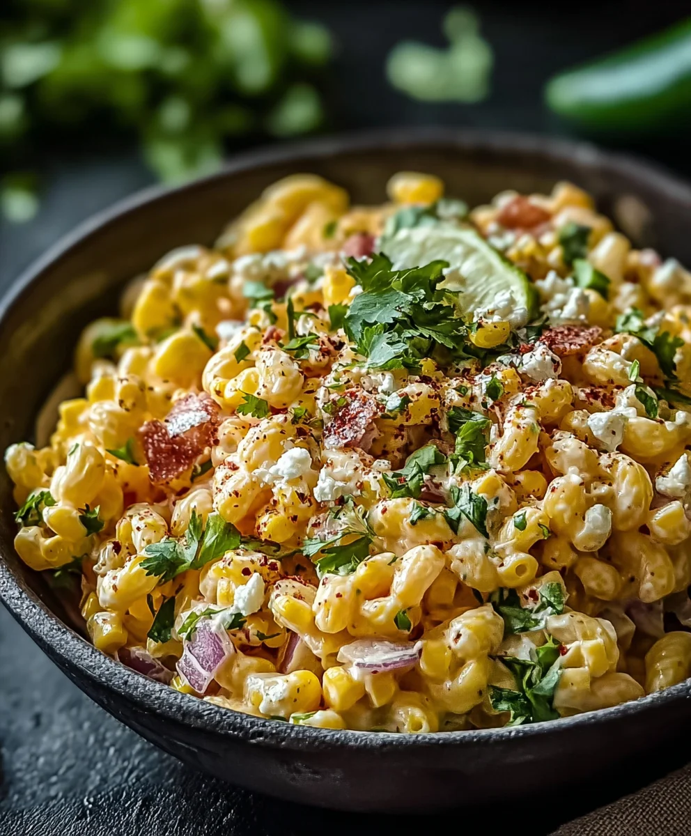 Mexican Street Corn Pasta Salad Recipe-Must Try