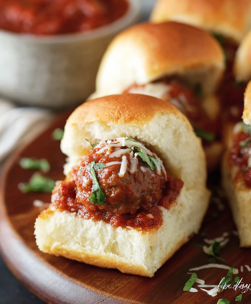 Juicy Beef Meatball Sliders-Easy Appetizer Idea