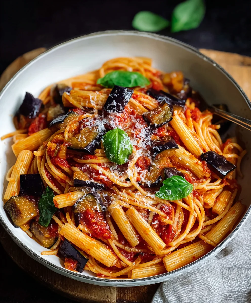Authentic Pasta alla Norma Recipe Sicilian Aubergin extracte Dish