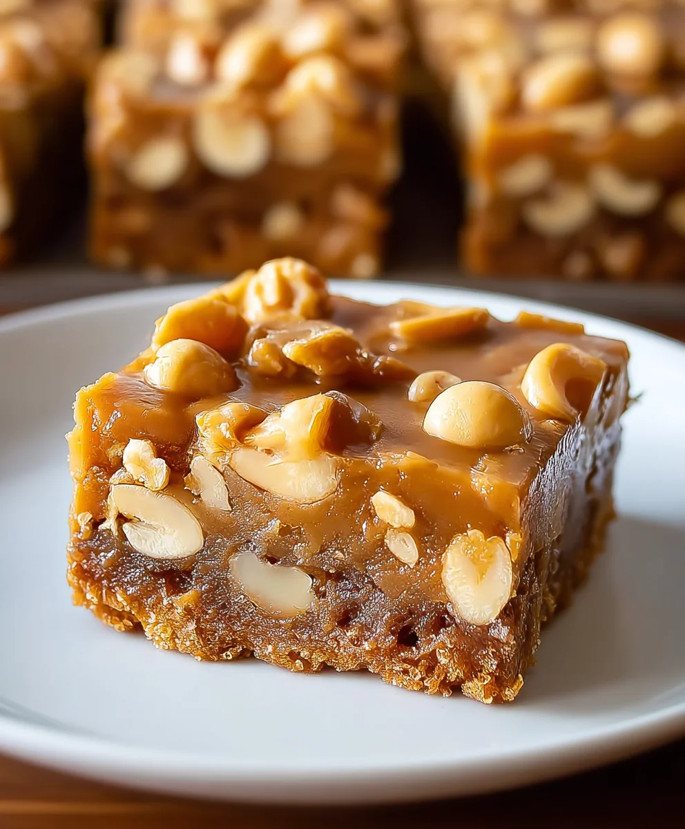 Gooey Butterscotch Nut Bars-Easy Delicious Recipe