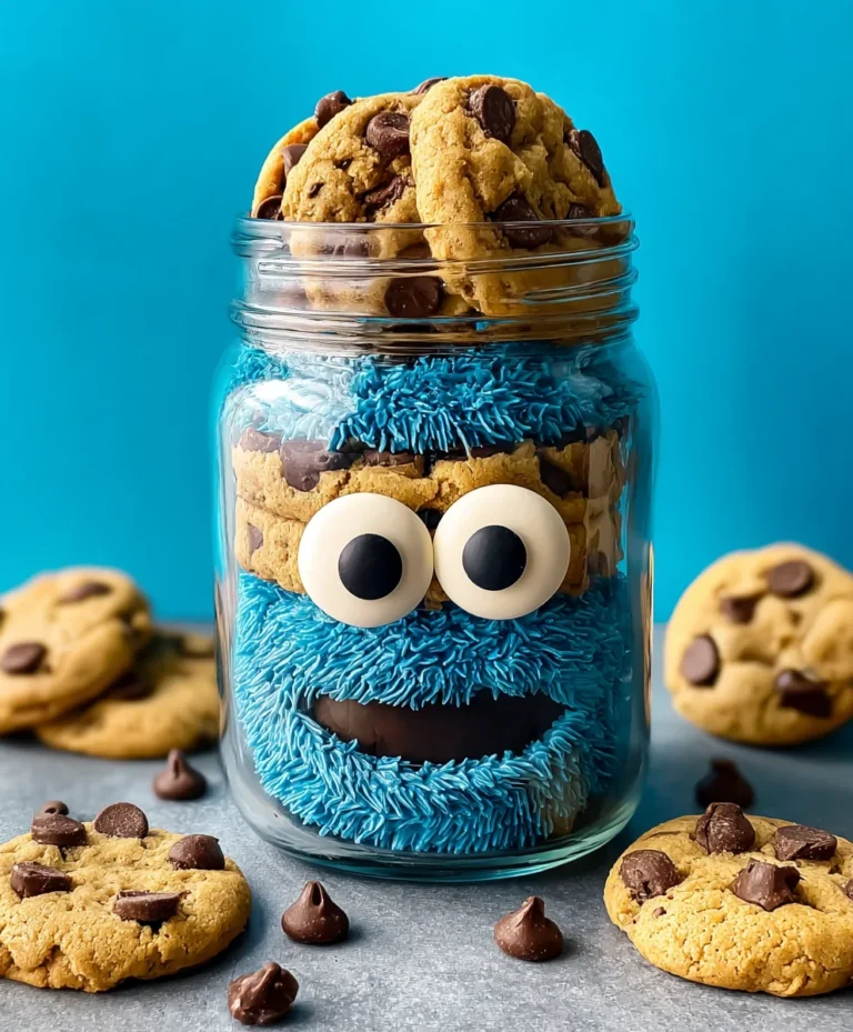 Cookie Monster Cake Jars-Fun-Easy Treat