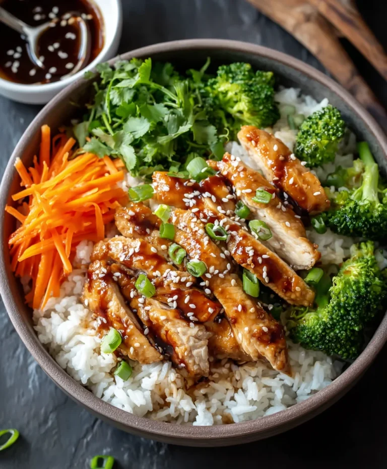 Easy Teriyaki Chicken Rice Bowl Recipe-Quick Dinner
