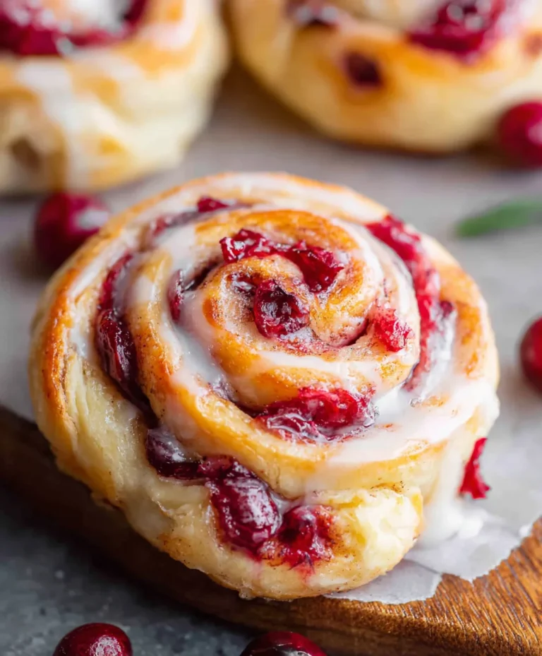 Orange Cranberry Sweet Rolls-Festive Holiday Treat