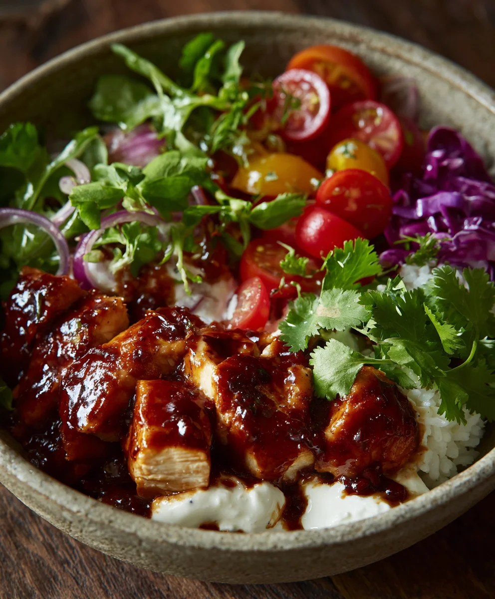 BBQ Chicken Cottage Cheese Bowl- Easy & Delicious