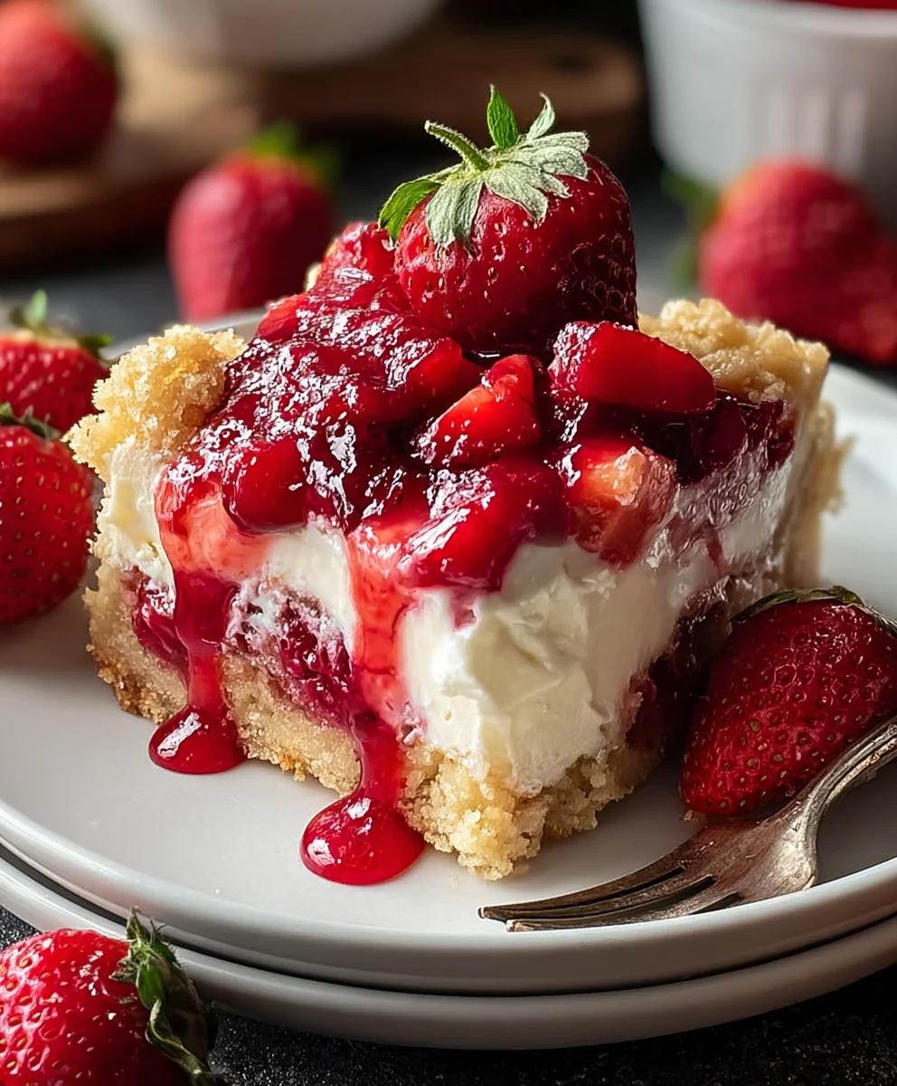 Strawberry Cheesecake Dump Cake Recipe Easy & Delicious
