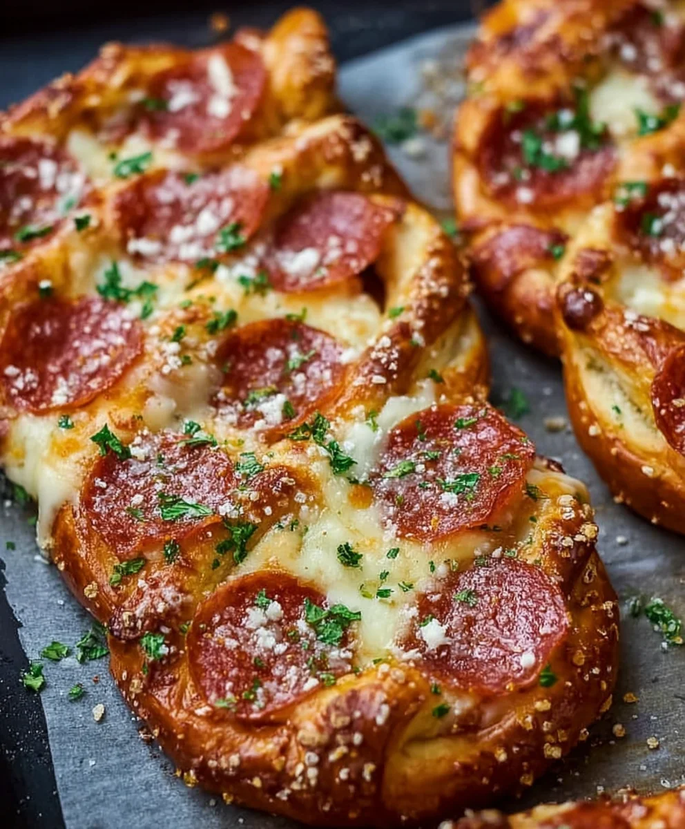 Garlic Butter Beef Beef Pepperoni Pizza Pretzels