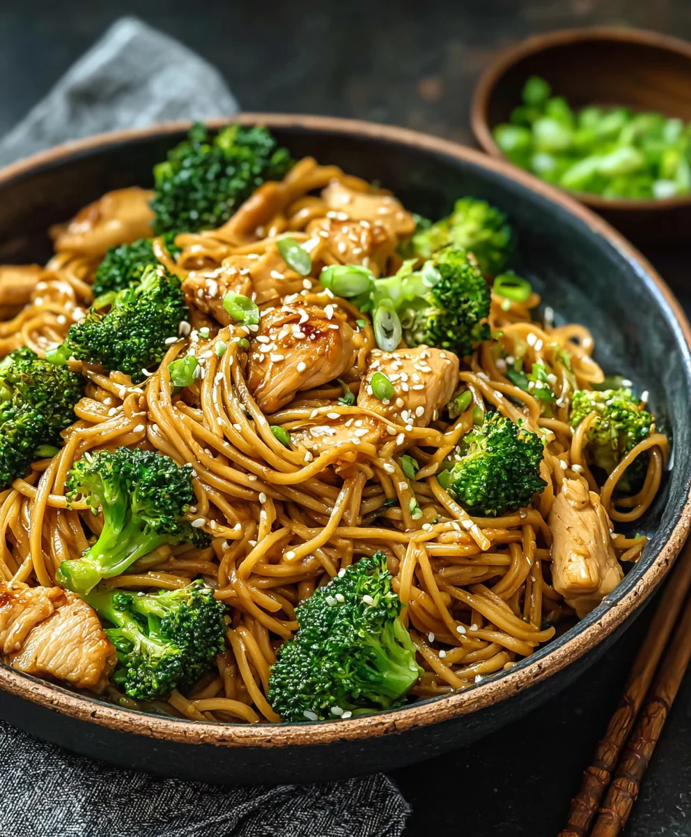 Healthy Sesame Noodles Chicken & Broccoli Recipe