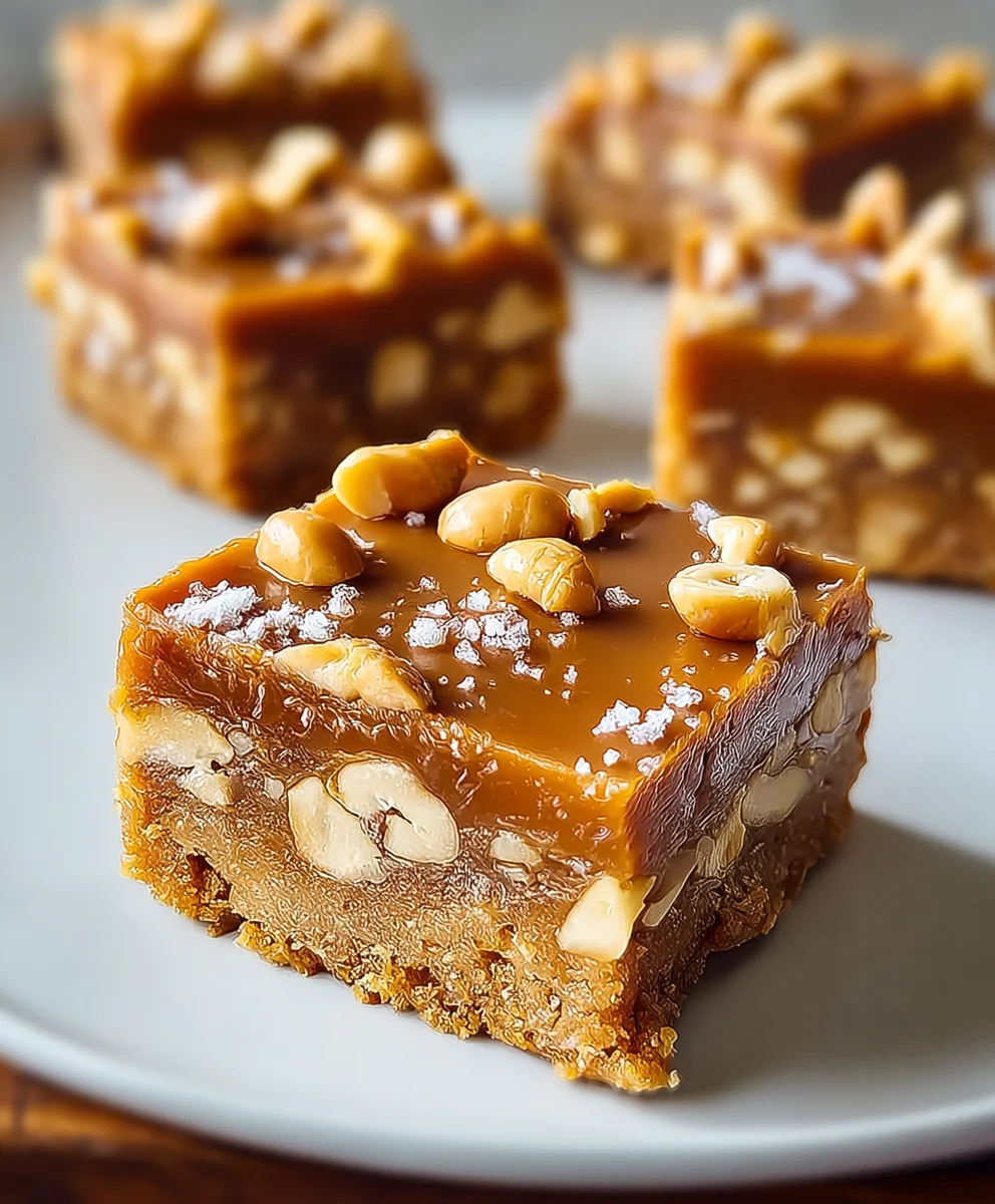 Gooey Butterscotch Nut Bars-Easy Delicious Recipe