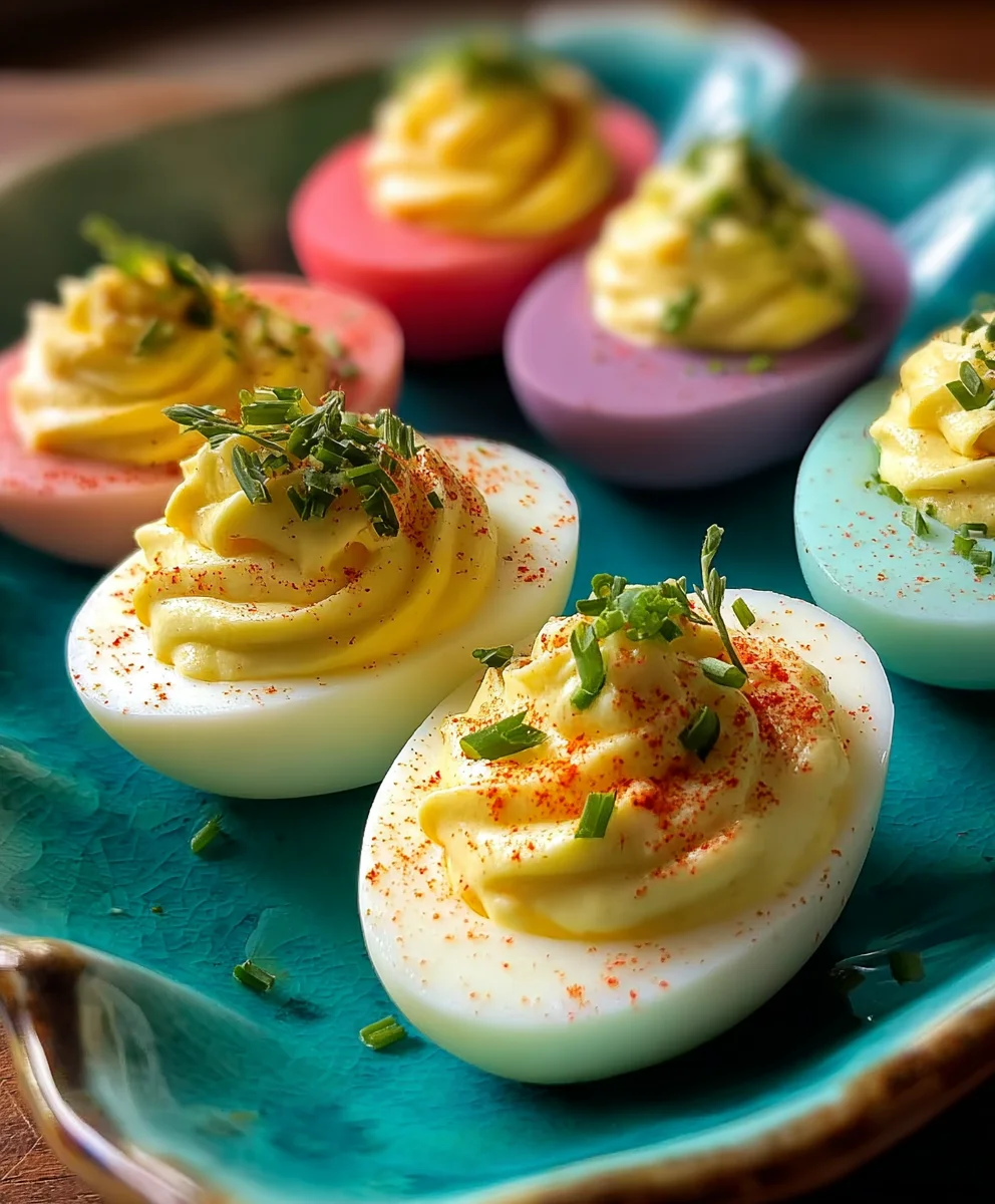 Colorful Deviled Eggs Recipe-Fun & Easy Appetizer