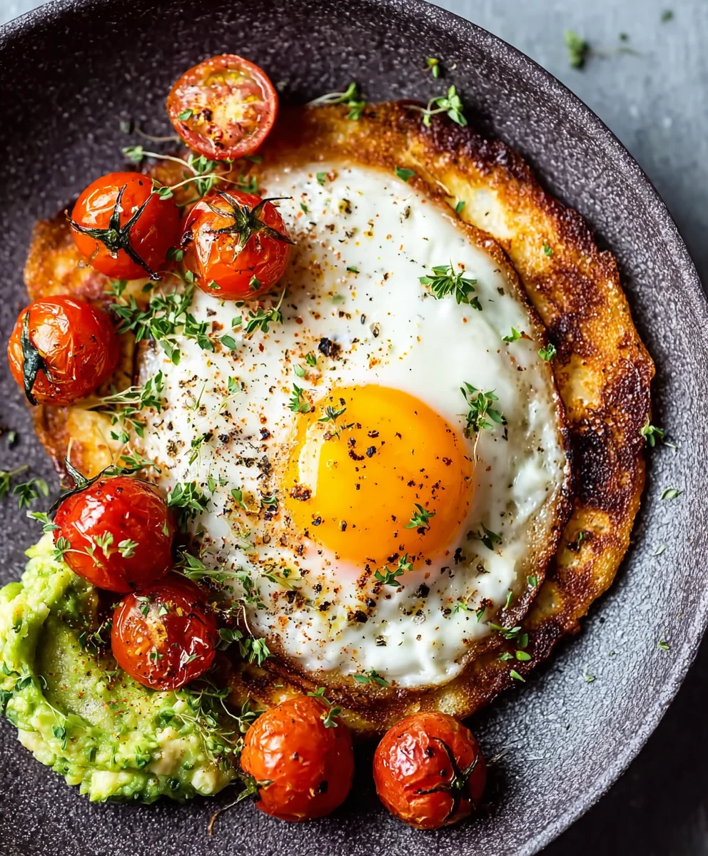 Crispy Feta Fried Eggs Recipe- Easy & Delicious