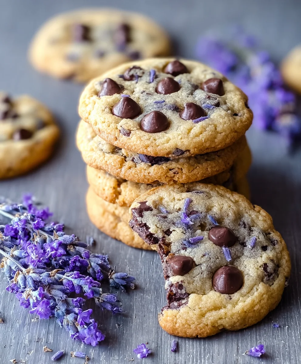 Lavender Chocolate Chip Cookies - Easy Recipe
