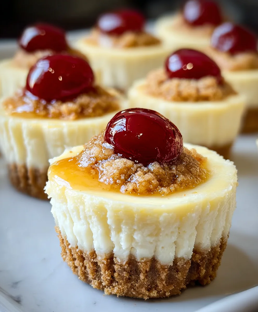 Super Easy Mini Cheesecakes Vanilla Wafer Crust