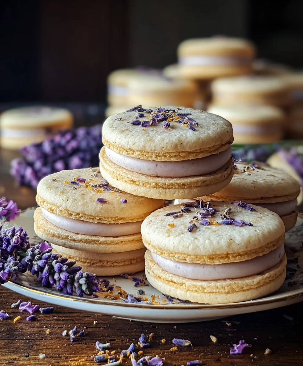 Lemon Lavender Sandwich Cookies Recipe