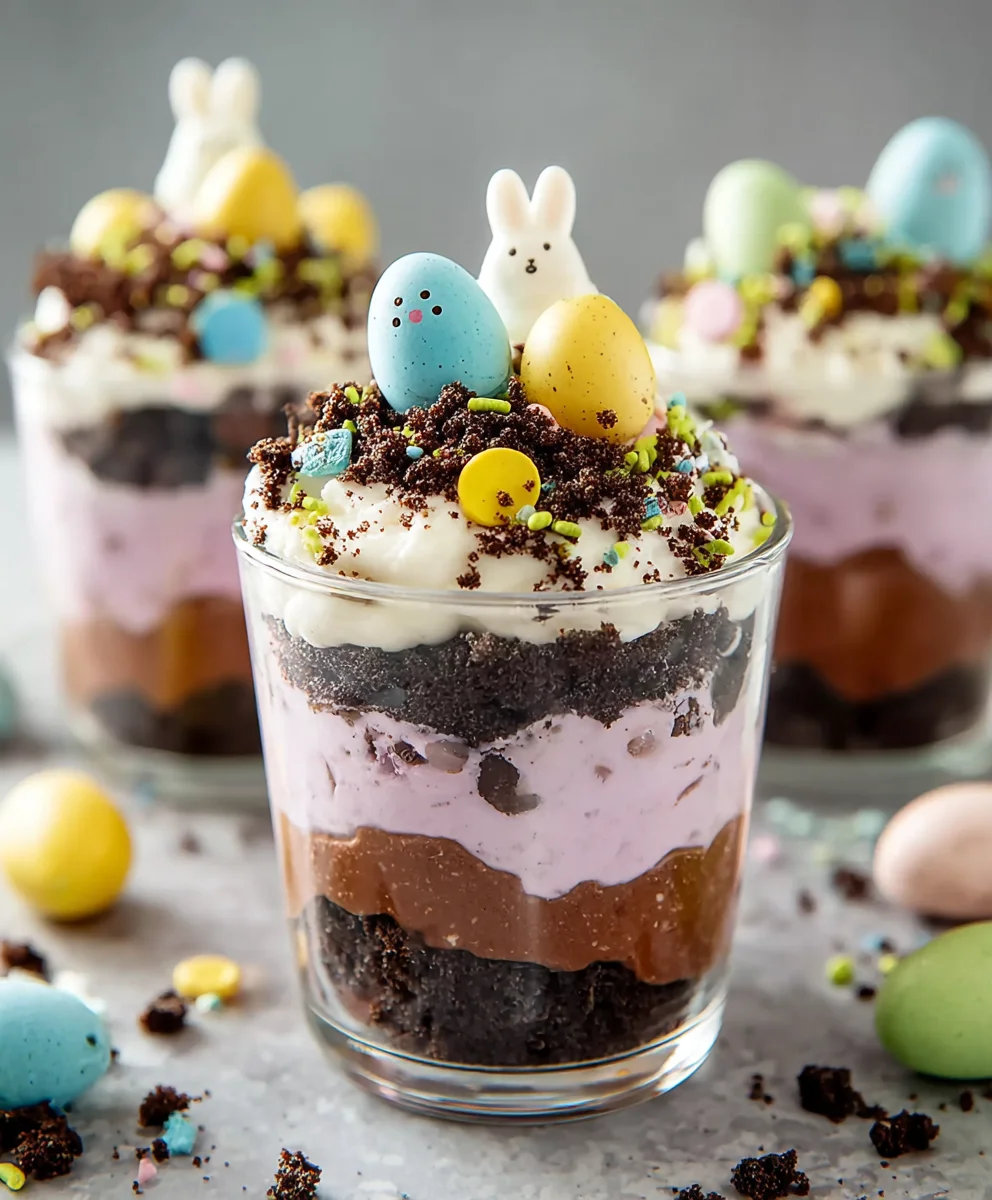 Easter Dirt Cups-Easy Fun Dessert Treat