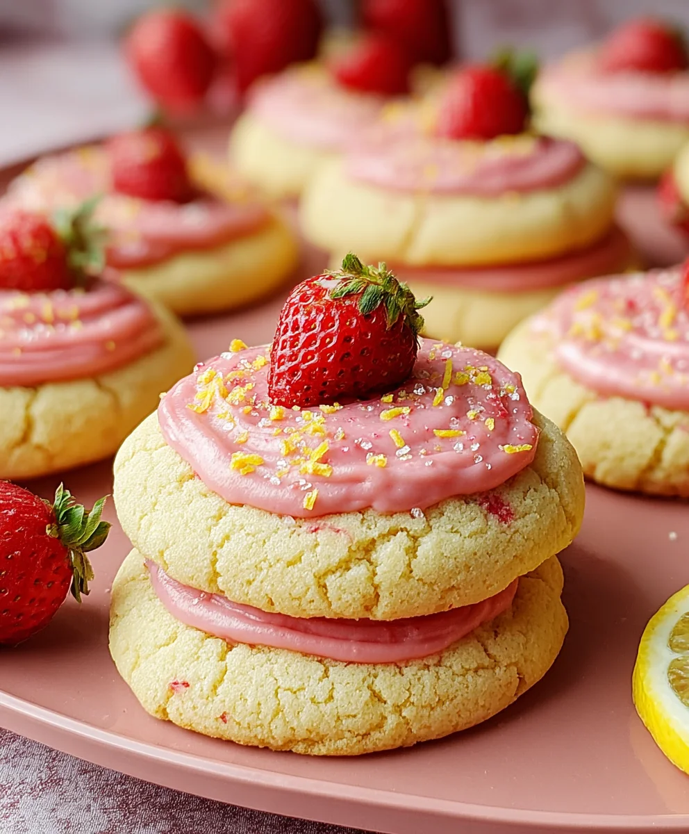 Strawberry Lemonade Cookies - Refreshing & Sweet Treats