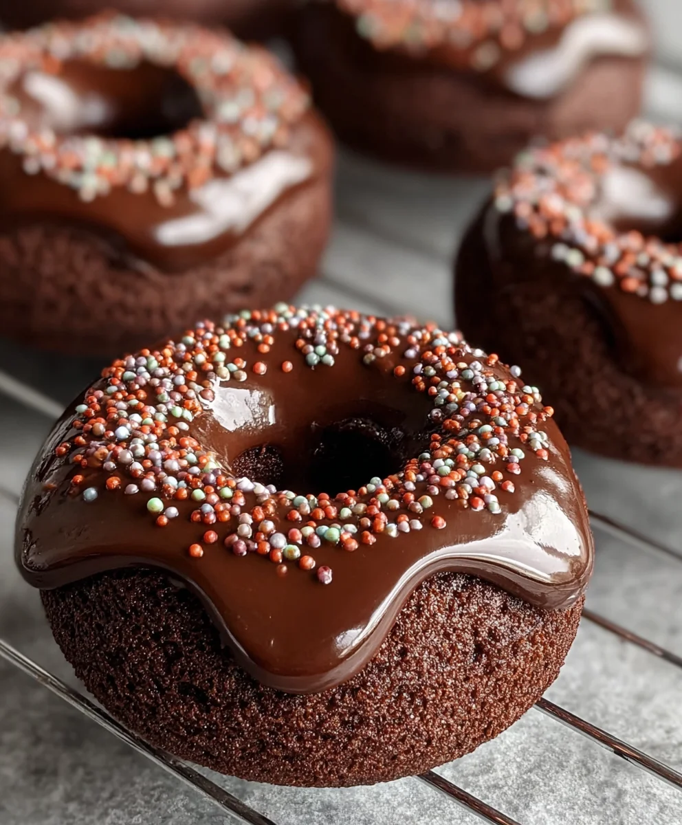 Decadent Chocolate Baked Donuts-Easy Homemade Treat