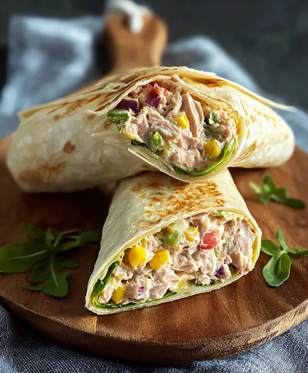 Quick Tuna Melt Wrap Recipe Easy Delicious