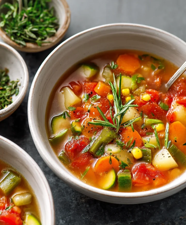 Easy Vegetable Soup Recipe- Hearty & Healthy Meal