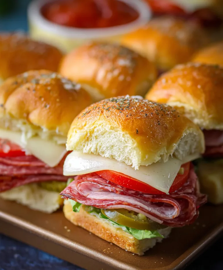 Spicy Beef Italian Sub Sliders-Quick & Easy Party Bites
